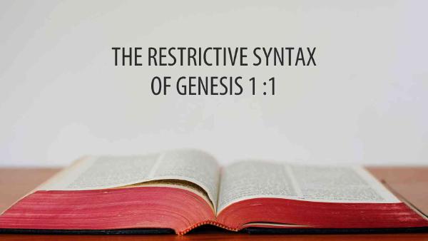 CÚ PHÁP HẠN ĐỊNH CỦA SÁNG THẾ KÝ 1:1